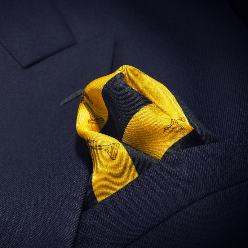 Pocket Square Silk Golden
