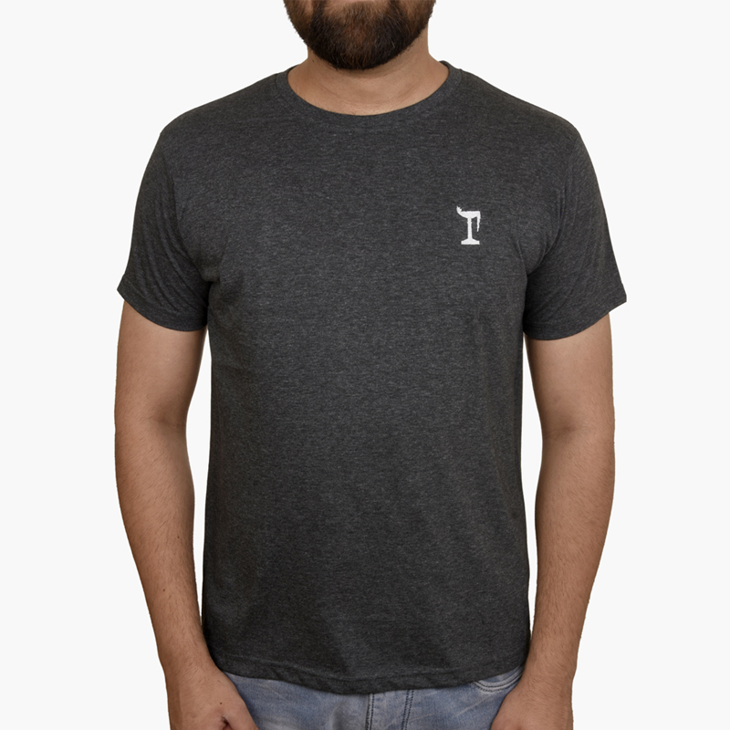 Round Neck T-Shirt Charcoal Grey