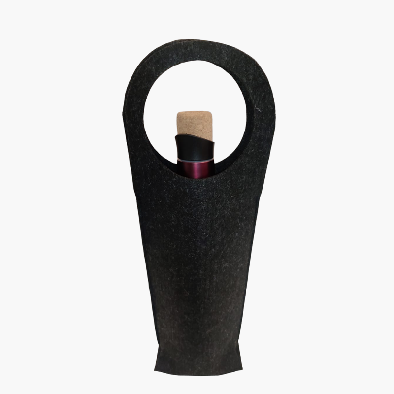 Black Bag for Wine Bottle