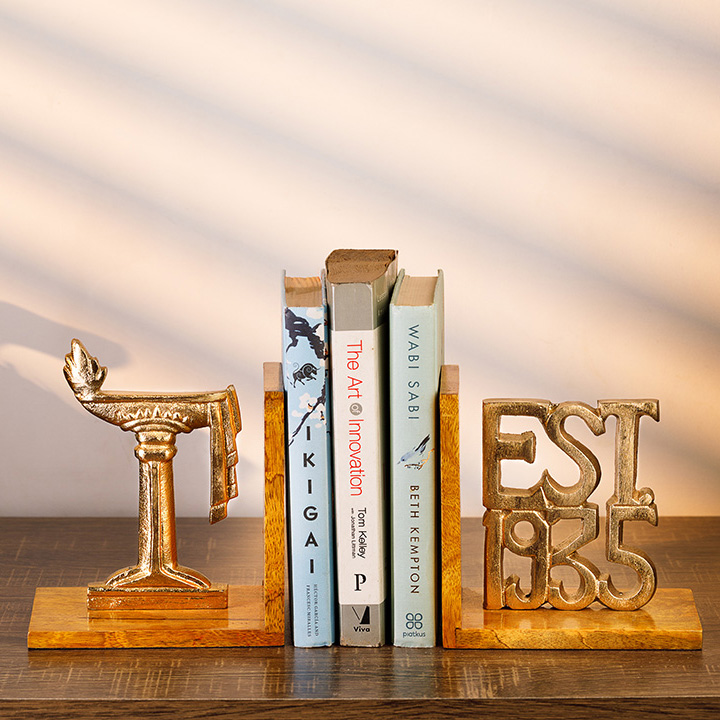 Book Ends-Golden