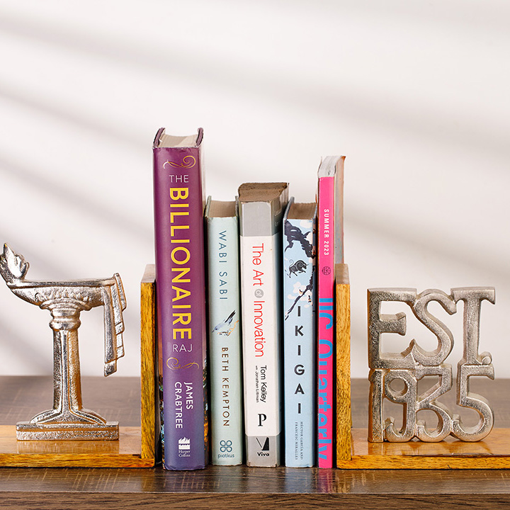Book Ends-Silver