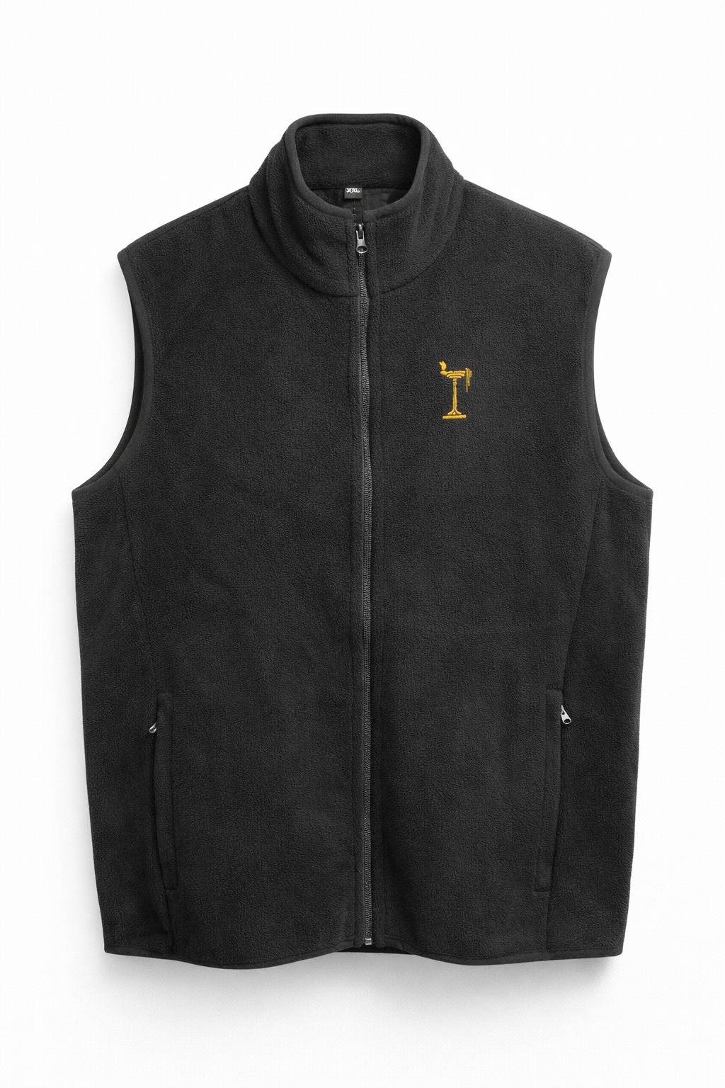 Sleeveless Fleece Jacket - Black