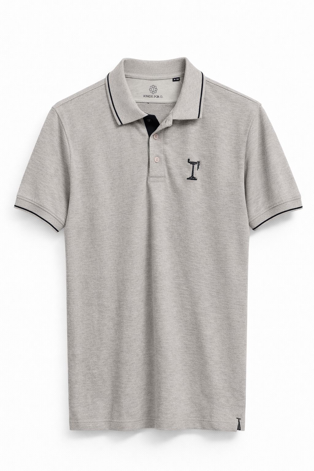 T-Shirt Polo Grey