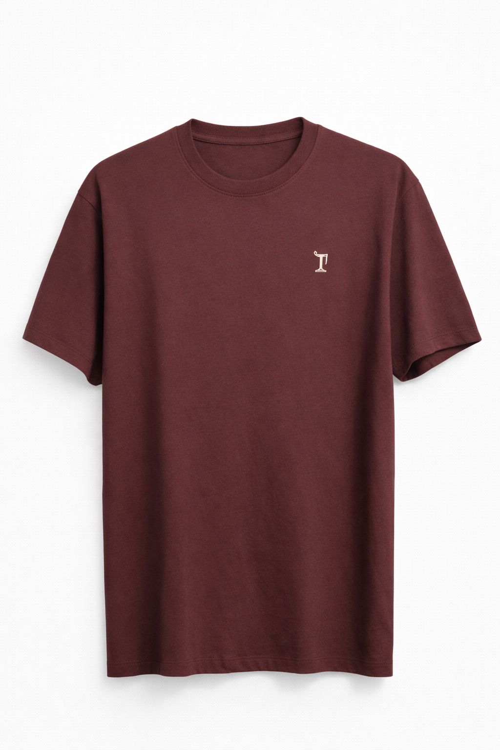 Round Neck T-Shirt Maroon